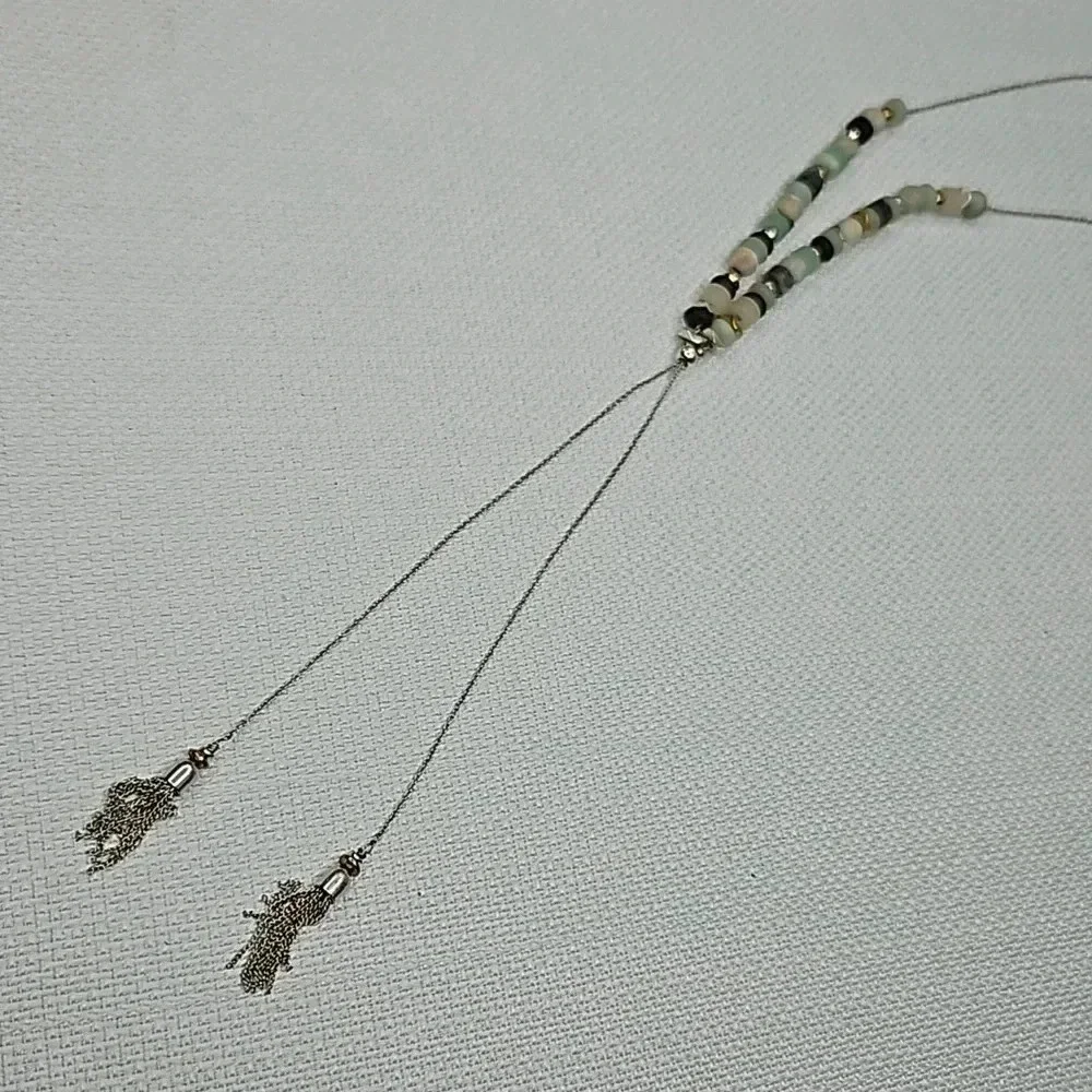NIB - Retired‎ Stella & Dot Anda Intention Lariat Necklace Balance Beaded Tassel